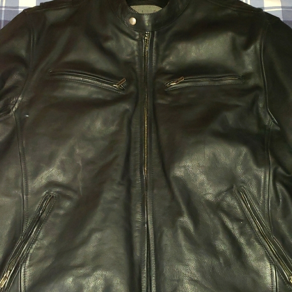 A set of leather chaps and coat - Picture 1 of 4